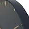 Black Glass Contemporary Wall Clock, 20" x 20" x 3"